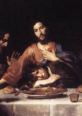 VALENTIN DE BOULOGNE St. John and Jesus at the Last Supper oil painting image